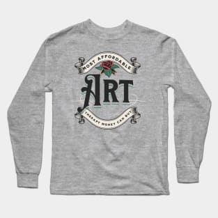 Art Therapy Black Long Sleeve T-Shirt